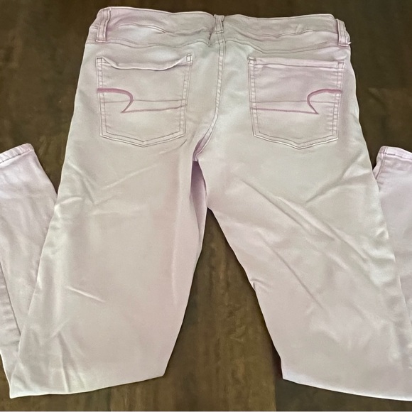 American Eagle Outfitters Women's Light Pink Skinny Jeggings - Picture 2 of 5